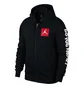 Nike Air Jordan 3 Flight Fleece Full-Zip Hoodie (Schwarz / Rot / Weiß)