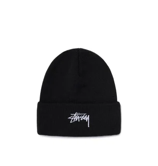 Stüssy Stock Cuff Beanie (Schwarz)
