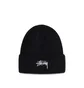 Stüssy Stock Cuff Beanie (Schwarz)