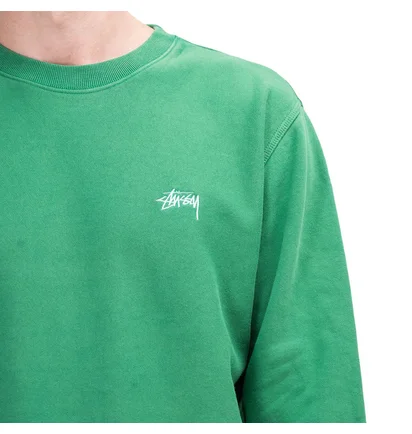 Stüssy Stock Logo Crewneck (Grün)