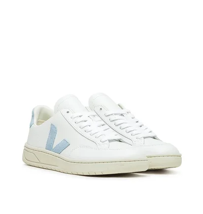 Veja WMNS V-12 Leather (Weiss / Blau)