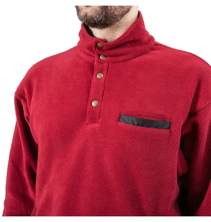 Aimé Leon Dore Polar Fleece Pullover (Burgundy)