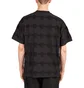Brain Dead Lightning Head Textured Stripe T-Shirt (Schwarz)