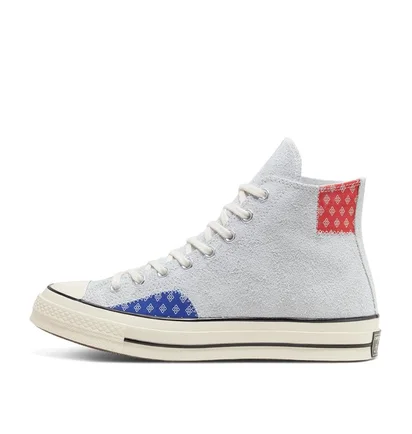 Converse Chuck Taylor 70 Hi Twisted Prep (Grau / Rot / Blau)