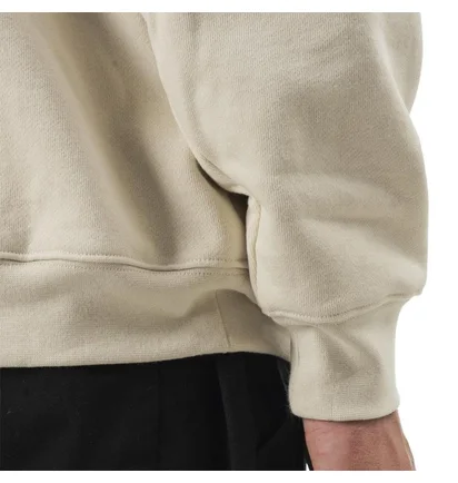 Dime Classic Logo Embroidered Hoodie (Creme)