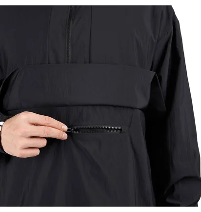 Y-3 3-Streifen Nylon Shell 1/2 Zip Jacket (Schwarz)