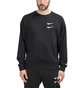 Nike Swoosh French Terry Crewneck (Schwarz)