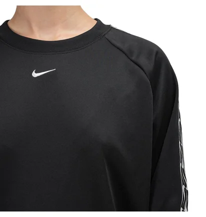 Nike WMNS Logo Crewneck (Schwarz / Weiß)