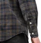 Norse Projects Villads Brushed Flannel Shirt (Navy / Gelb)