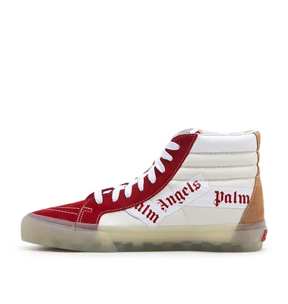 Vans Vault x Palm Angels Sk8-Hi Reissue (Weiß / Rot)