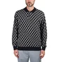 Obey Windmere Jaquard LS Polo (Schwarz / Weiß)