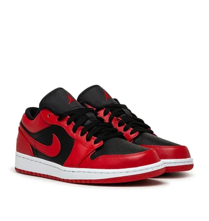 Air Jordan 1 Low 'Reverse Bred' (Rot / Schwarz)