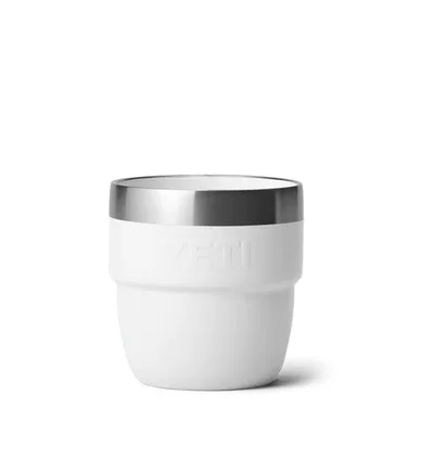 Yeti Rambler 4oz Stackable Cups (Weiß / Silber)