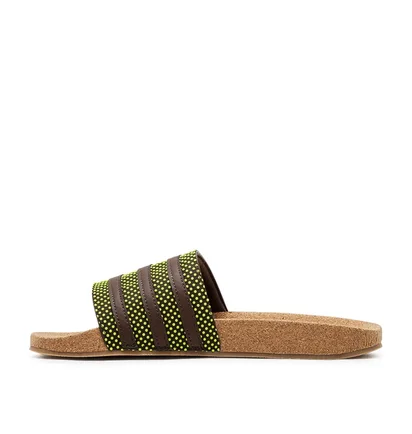 adidas Adilette 'Plant and Grow' (Braun / Grün)