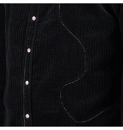 Brain Dead Organic Panel Ranch Shirt (Schwarz)