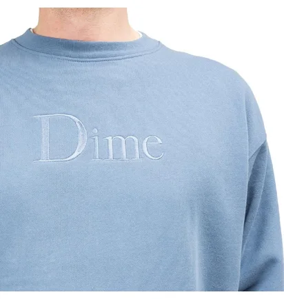 Dime Classic Logo Crewneck (Blaugrau)