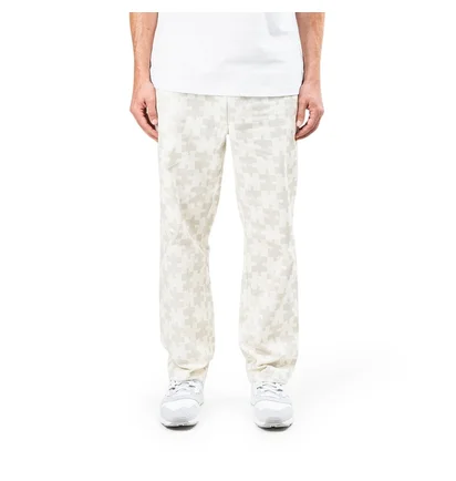 Dime Puzzle Twill Pants (Weiß / Grau)