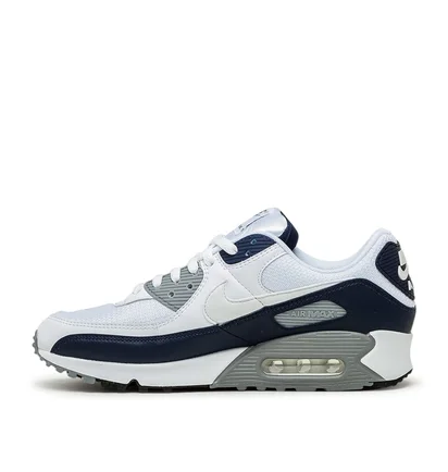 Nike Air Max 90 (Weiß / Grau / Dunkelnavy)