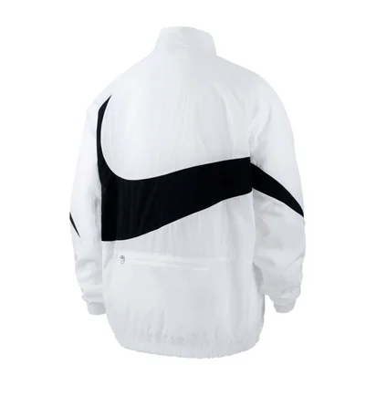 Nike NSW Swoosh Woven Halfzip Jacket (Weiß / Schwarz)