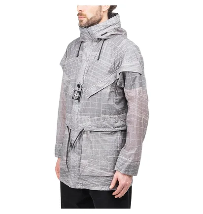 Stone Island Reflective Grid On Lamy-TC Jacket (Grau)