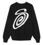Stüssy Curly S Sweater (Schwarz / Weiß)