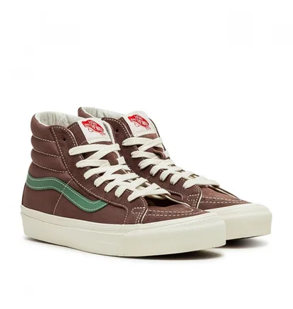 Vans Vault UA OG Sk8-Hi LX (Braun / Grün)