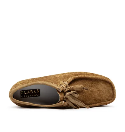 Clarks Wallabee Hairy Suede (Hellbraun)