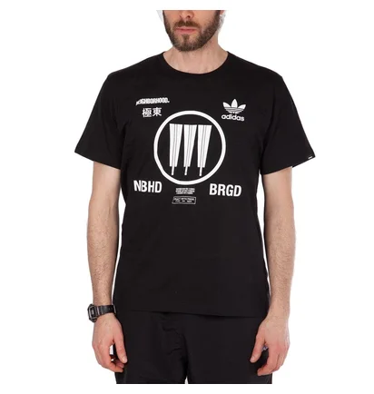 adidas x Neighborhood NBHD Logo T-Shirt (Schwarz)