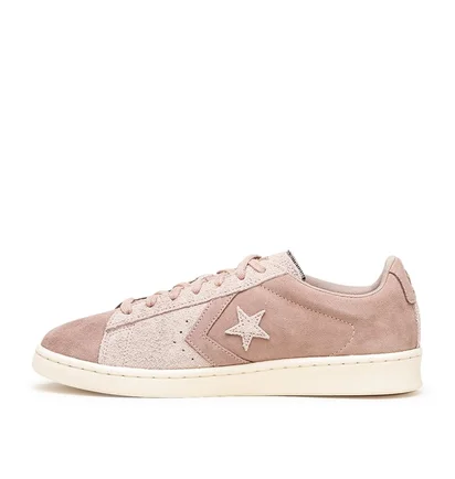 Converse x Earth Tone Suede Pro Leather OX (Blassrosa)