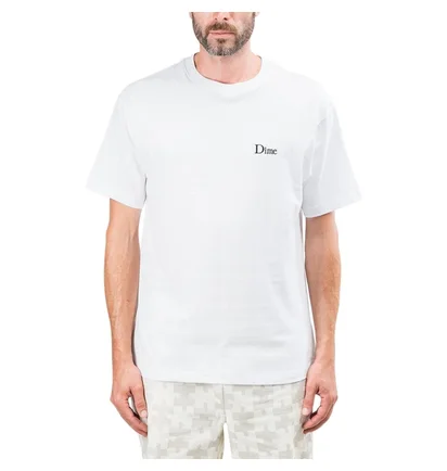 Dime Classic Small Logo T-Shirt (Weiß)