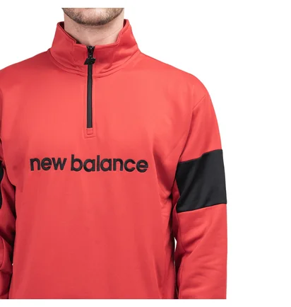 New Balance MT93545 REP Athletics Stadium Pullover (Rot / Schwarz)