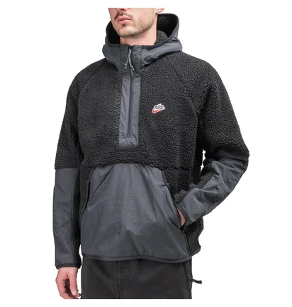 Nike Fleece Anorak (Schwarz)