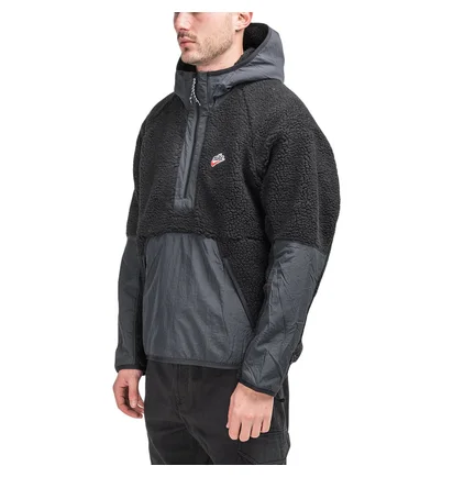 Nike Fleece Anorak (Schwarz)