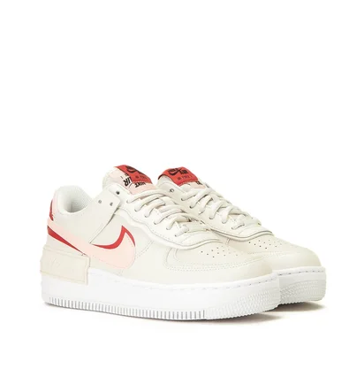 Nike WMNS Air Force 1 'Shadow' (Weiß / Rot)