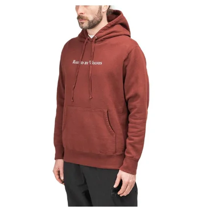 Raised by Wolves Logotype Hoodie (Weinrot)