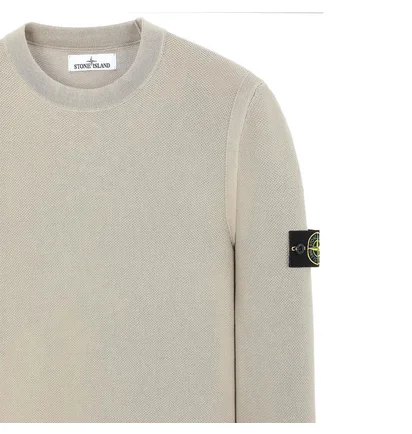 Stone Island Pigment DYE Knit Pullover (Dunkelbeige)