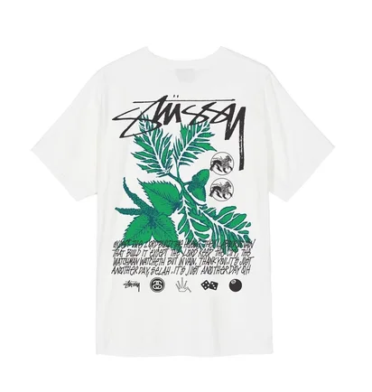 Stüssy Bloom Pig. Dyed Tee (Weiß)