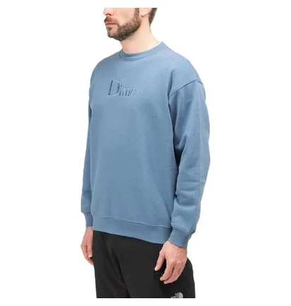 Dime Classic Logo Crewneck (Blaugrau)