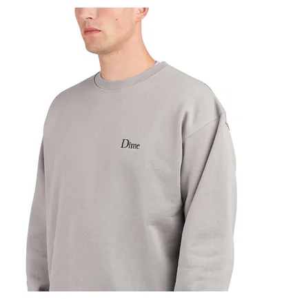Dime Classic Small Logo Crewneck (Grau)