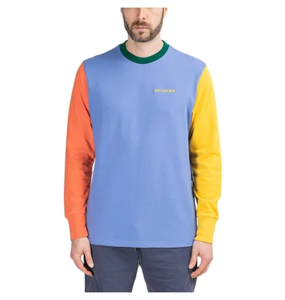 Aimé Leon Dore LS Color Blocked Tee (Blau)
