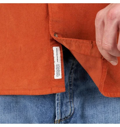 Edmmond Studios Microcord Shirt (Orange)