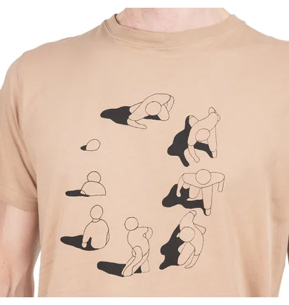 Norse Projects x Geoff McFetridge Niels Circle Logo T-Shirt (Khaki)