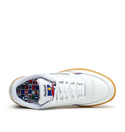 Reebok CLUB C 85 MU (Weiß / Rot / Blau)