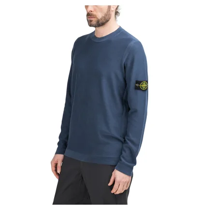 Stone Island Pigment DYE Knit Pullover (Navy)
