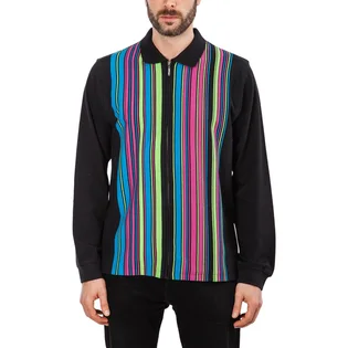 Stüssy Simon LS Zip Polo (Schwarz)