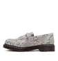 Dr. Martens Adrian Snaffle Python Print Suede Loafers (Beige)