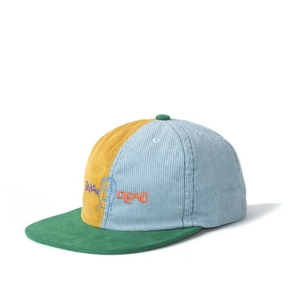Brain Dead Corduroy Color-Blocked Strap Back (Blau / Gelb)