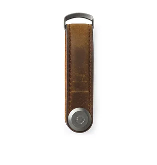 Orbitkey Crazy Horse Leather Key Organiser (Dunkelbraun)