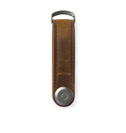 Orbitkey Crazy Horse Leather Key Organiser (Dunkelbraun)