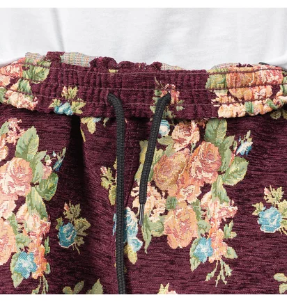 Pleasures Dejavu Floral Shorts (Bordeaux)